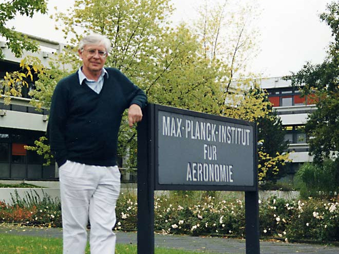 Ian Axford at the Max Planck Institute, Germany.